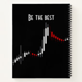 Sei der Beste. Forex Monitor Graph Notebook Notizblock (Rückseite)