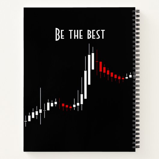 Sei der Beste. Forex Monitor Graph Notebook Notizblock (Rückseite)