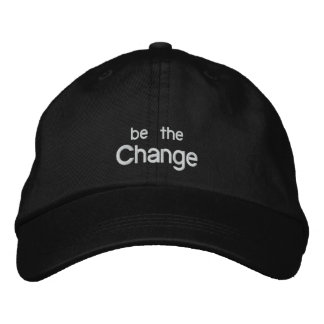 Sei der Change Embroidery Hat /Black Bestickte Baseballkappe