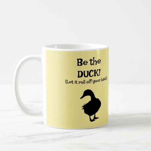 Sei der DUCK! Kaffeetasse (Links)