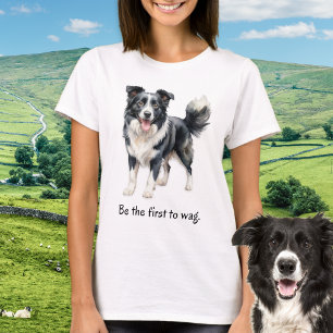Sei der Erste, der den süßen Border Collie-Hundera T-Shirt