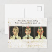 Sei der fabelhafte postkarte (Vorne/Hinten)