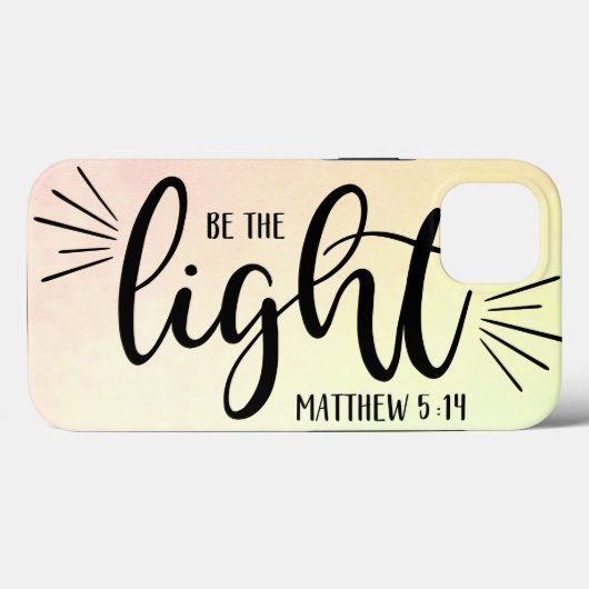 Sei der Fall Light Matthew 5:14 Case-Mate iPhone Hülle (Rückseite (Horizontal))