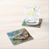 Sei der fehlerhafte Schmetterling Rechteckiger Pappuntersetzer (Vor Ort)