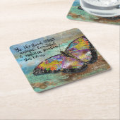 Sei der fehlerhafte Schmetterling Rechteckiger Pappuntersetzer (angewinkelt)