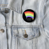 Sei der Geschmack, den du bist Regenbogenknopf Button (Beispiel)