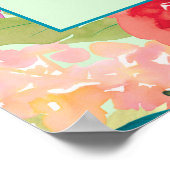 Sei der Grund, dass heute jemand lächelt rosa Lila Poster (Ecke)