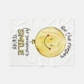 "Sei der Grund" Vlies Fleecedecke (Vorderseite (Horizontal))