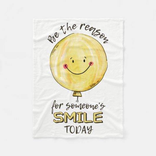 "Sei der Grund" Vlies Fleecedecke (Vorderseite)