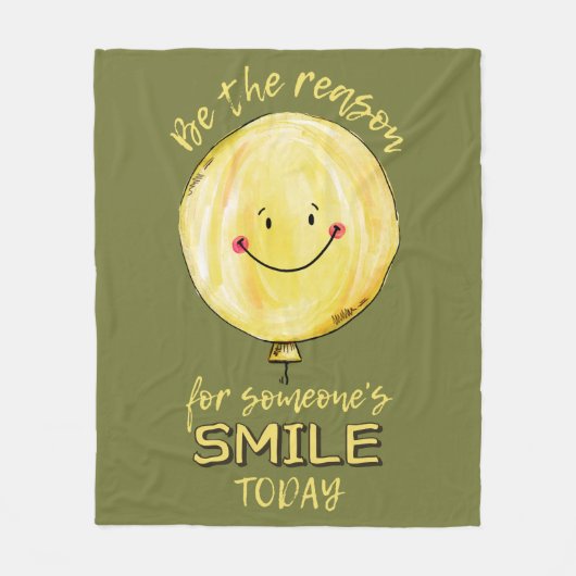 "Sei der Grund" Vlies Fleecedecke (Vorderseite)