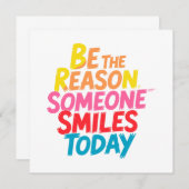 Sei der Grund, warum heute jemand lächelt (2) (Vorne/Hinten)