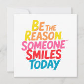 Sei der Grund, warum heute jemand lächelt (2) (Vorderseite)