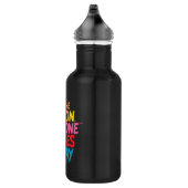 Sei der Grund, warum heute jemand lächelt (2) Edelstahlflasche (Rechts)