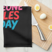 Sei der Grund, warum heute jemand lächelt (2) Geschirrtuch (Viertel Falte)