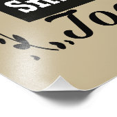 Sei der Grund, warum heute jemand lächelt Fotodruck (Ecke)