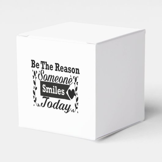 Sei der Grund, warum heute jemand lächelt Geschenk Geschenkschachtel (Vorderseite)
