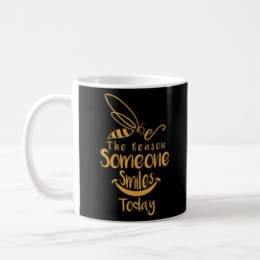 Sei der Grund, warum heute jemand lächelt Kaffeetasse (Links)