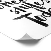 Sei der Grund, warum heute jemand lächelt Poster (Ecke)