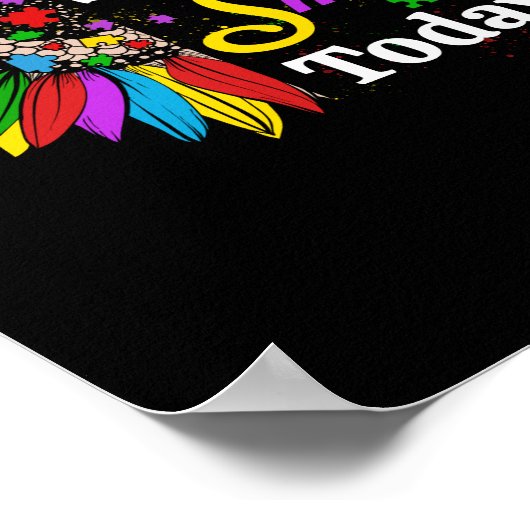 Sei der Grund, warum heute jemand lächelt Sonnenbl Poster (Ecke)