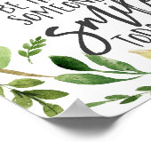 Sei der Grund, warum jemand heute lächelt Zitat Poster (Ecke)