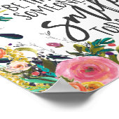 Sei der Grund, warum jemand heute lächelt Zitat Poster (Ecke)