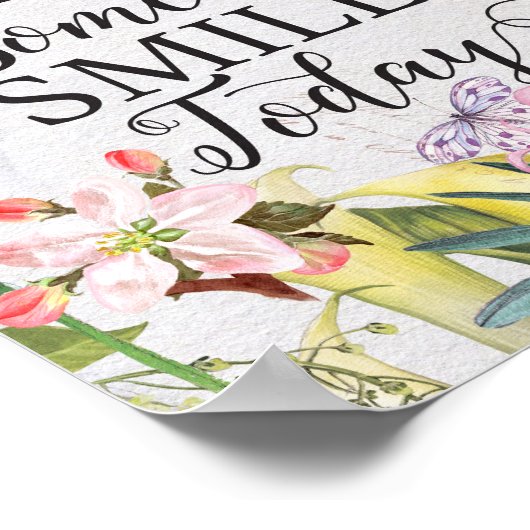 Sei der Grund, warum jemand Kunstdrucke lächelt Poster (Ecke)