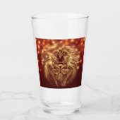 Sei der König, der Löwe zodiac Glas (Vorderseite)