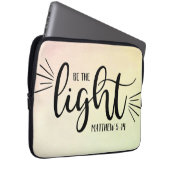 Sei der leichte Matthew 5:14 Laptop-Sieb Laptopschutzhülle (Vorne Rechts)