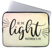 Sei der leichte Matthew 5:14 Laptop-Sieb Laptopschutzhülle (Vorderseite)
