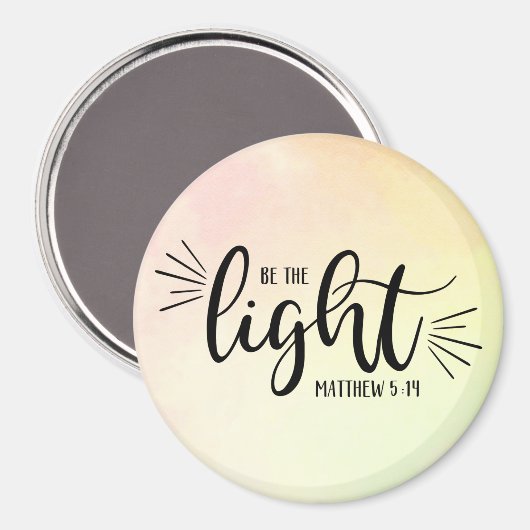 Sei der leichte Matthew 5:14 Magnet (Vorderseite/Rückseite)
