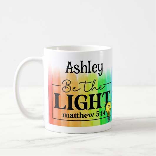 Sei der Lichtbogen Kaffeetasse (Links)