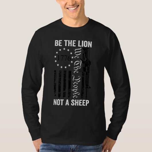 Sei der Löwe kein Schaf Ar15 2nd Amendment Pro Gu T-Shirt (Vorderseite)