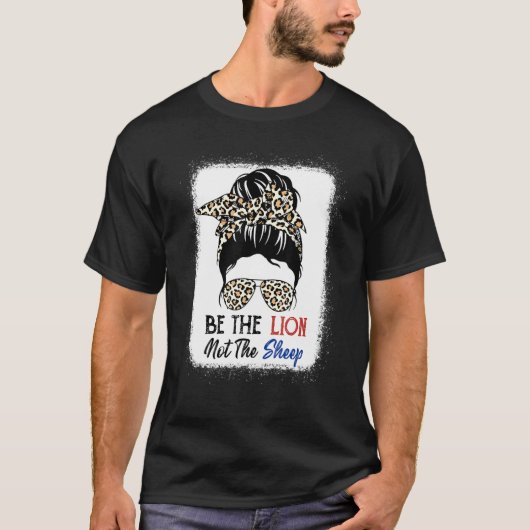 Sei der Löwe, nicht die Schaf Leoparden Sonnenbril T-Shirt (Vorderseite)