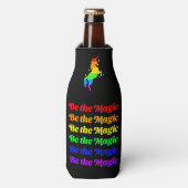 Sei der magische Regenbogen Flaschenkühler (Flaschenvorderseite)
