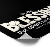 Sei der Segen Poster (Ecke)