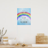 Sei der Sonnenschein im Regen Poster (Küche)