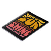 Sei der Sonnenschein Notizblock (Linke Seite)