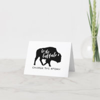 Sei der Sturm der Buffalo-Silhouette