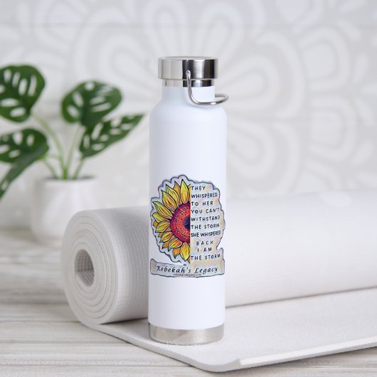 Sei der Sturm Kupfer Wasserflasche Trinkflasche (Yoga (gedreht))