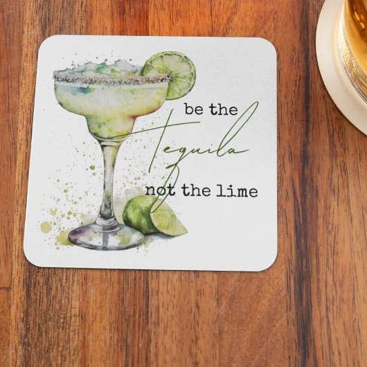 Sei der Tequila nicht der Limone Rechteckiger Pappuntersetzer