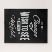 Sei der Wandel - Motivation Puzzle (Horizontal)