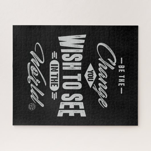 Sei der Wandel - Motivation Puzzle (Horizontal)