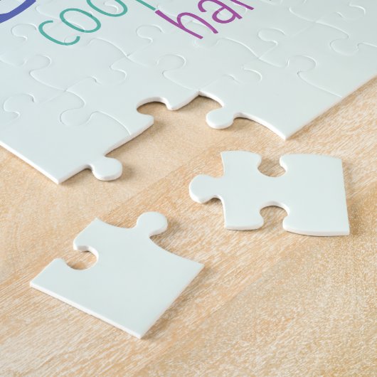 Sei der Wandel positive Word Cloud Puzzle (Seite)