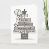 Sei der Weihnachtsbaum Feiertagskarte (Vorderseite)