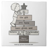 Sei der Weihnachtsbaum Fliese (Vorderseite)