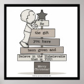 Sei der Weihnachtsbaum Poster (Vorne)