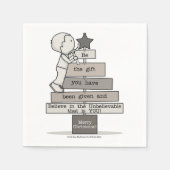 Sei der Weihnachtsbaum Serviette (Vorderseite)