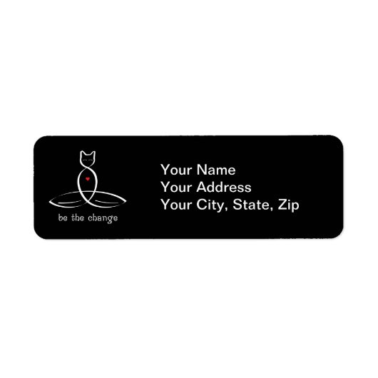 Sei die Änderung - Extravaganter Stiltext. (Vorne)