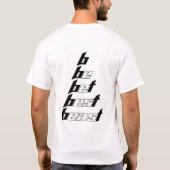 Sei die beste Minimalistische Typografie T-Shirt (Rückseite)