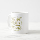 Sei die beste Version deiner Selbst Kaffeetasse (Vorderseite Links)